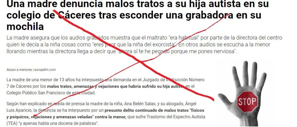 Di no al maltrato elmundodelautismo 1